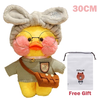 Foto 5 | Peluche Con Forma De Pato Lalafanfan Con Accesorios, 30 Cm Y Más De 3 Años - Venta Internacional.