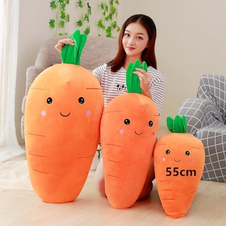 Foto 2 | Almohada De Peluche Con Forma De Zanahoria, Rellena De Plantas Y Frutas, 55 Cm - Venta Internacional.