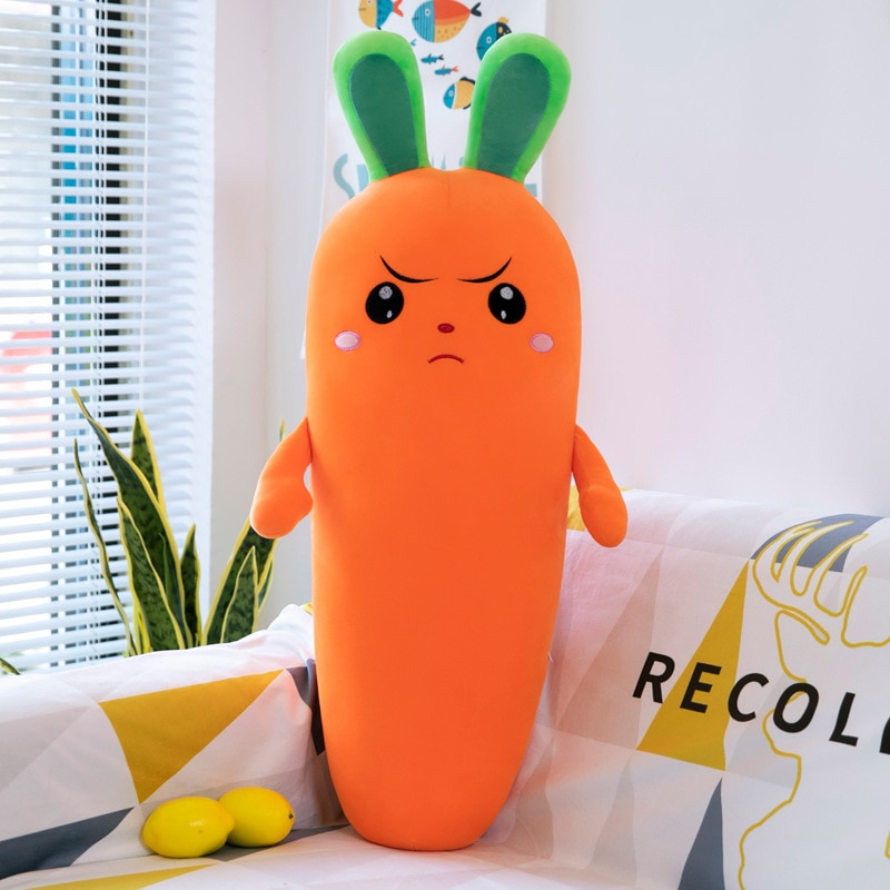 Foto 2 pulgar | Almohada Deportiva De Algodón De Peluche Con Forma De Zanahoria Para Bajar De Peso - Venta Internacional.