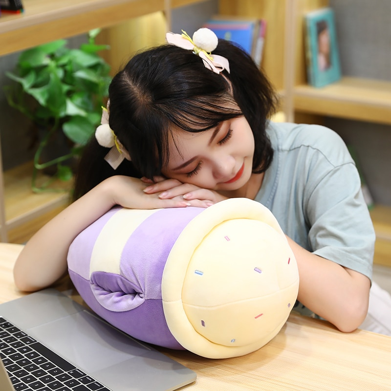 Foto 6 pulgar | Almohada De Peluche Con Dibujos Animados Con Burbujas, Taza De Té Con Leche, Diseño - Venta Internacional.