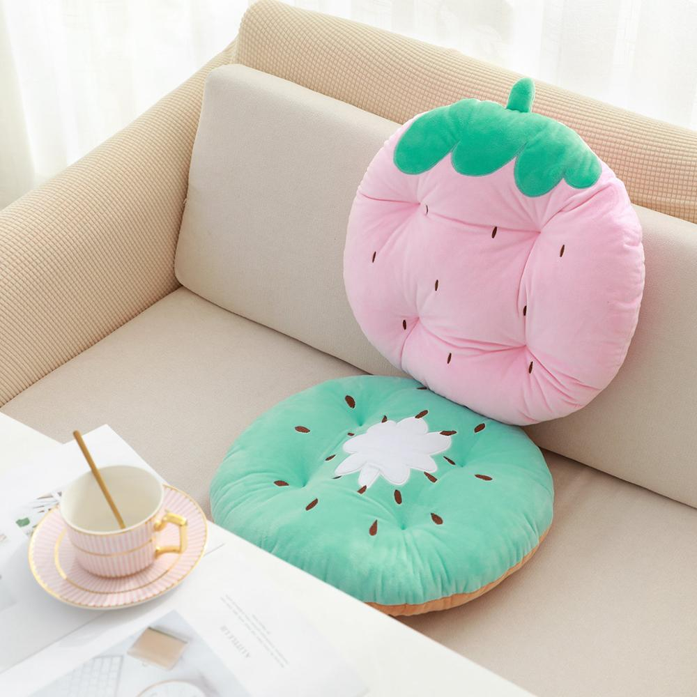 Foto 3 pulgar | Almohada De Felpa Con Dibujos Animados De Fresa, Sandía Y Piña, 45 Cm - Venta Internacional.