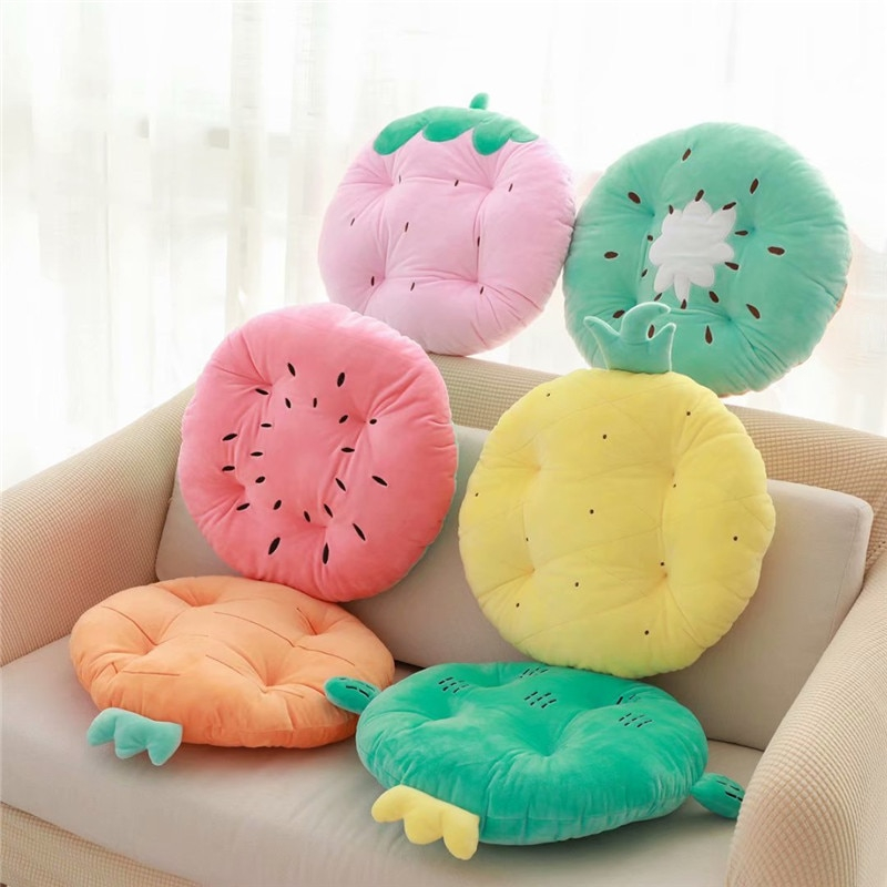 Foto 4 pulgar | Almohada De Felpa Con Dibujos Animados De Fresa, Sandía Y Piña, 45 Cm - Venta Internacional.