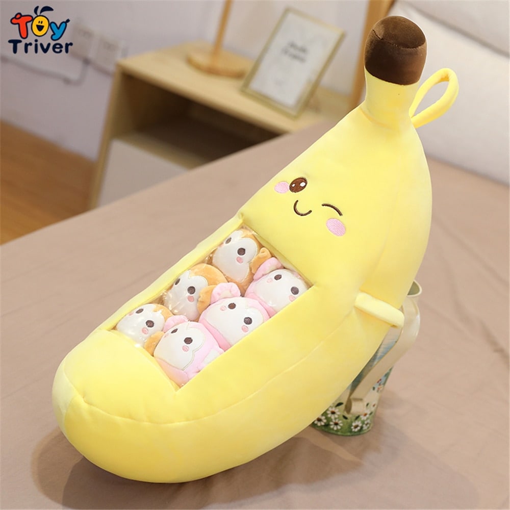 Muñeca De Peluche Triver Kawaii, Fresa, Plátano, Aguacate - Venta Internacional. $793