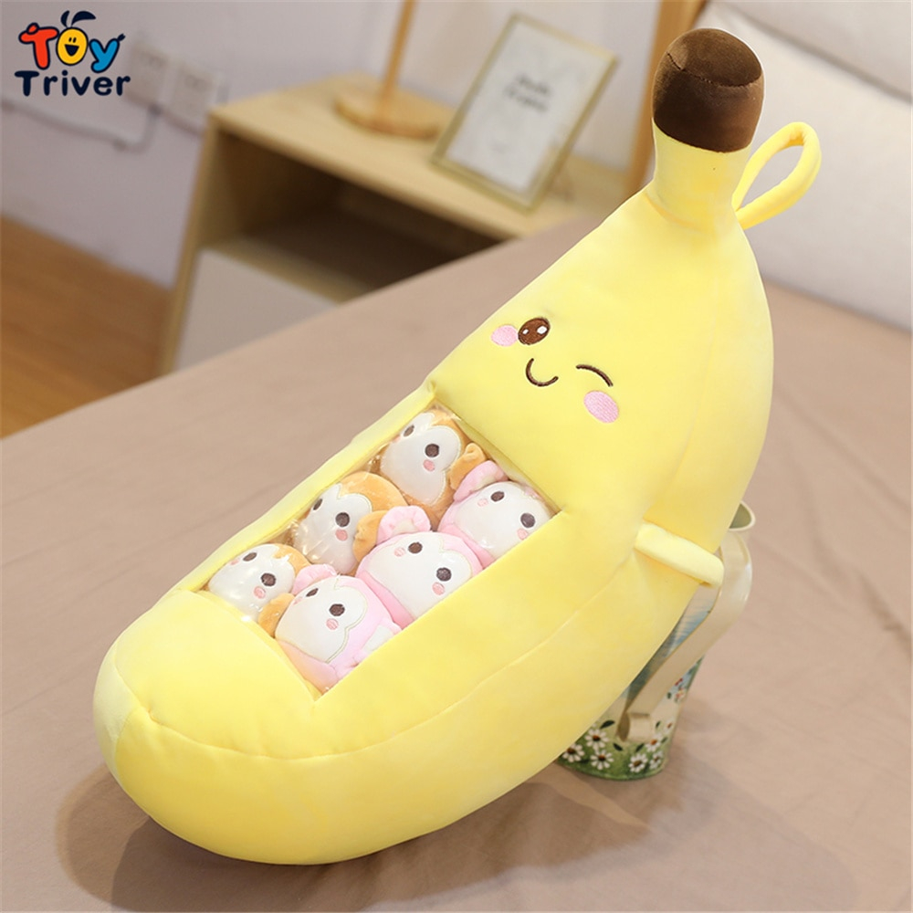 Foto 1 | Muñeca De Peluche Triver Kawaii, Fresa, Plátano, Aguacate - Venta Internacional.