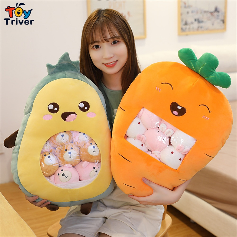 Foto 4 pulgar | Muñeca De Peluche Triver Kawaii, Fresa, Plátano, Aguacate - Venta Internacional.