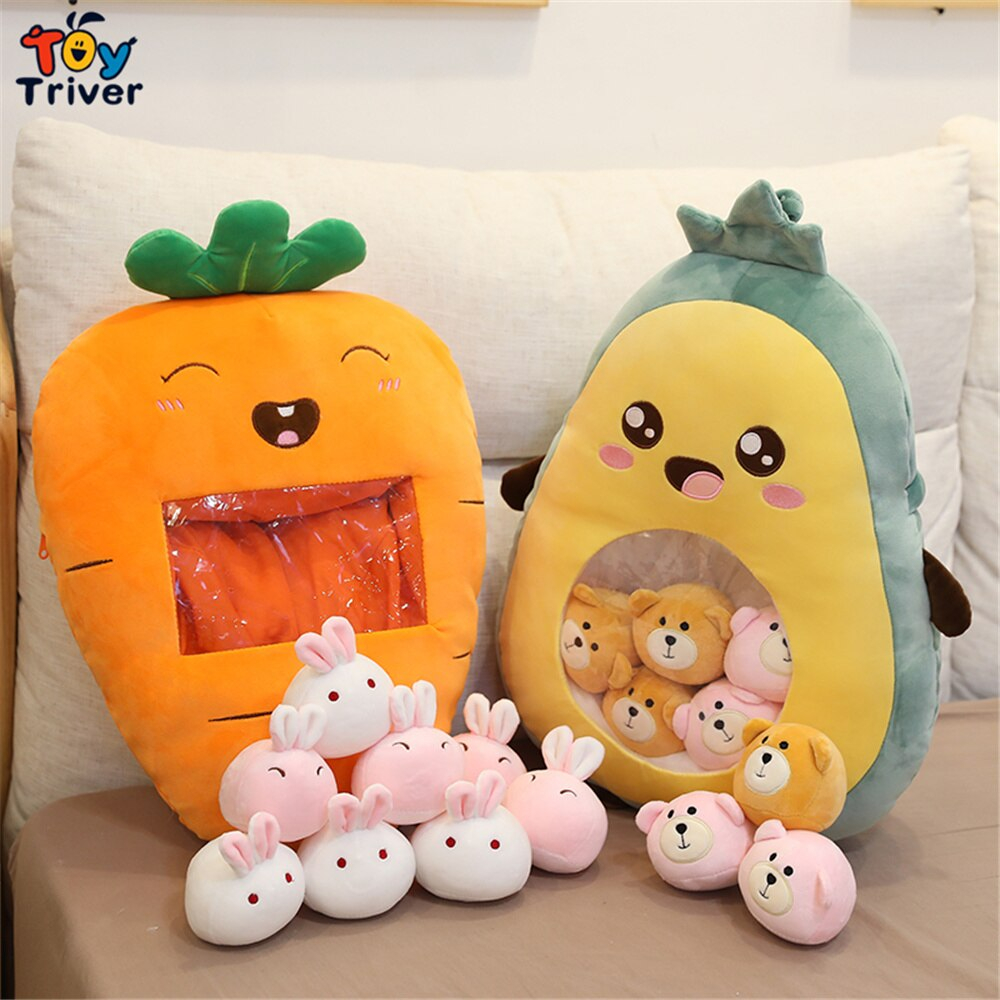 Foto 6 pulgar | Muñeca De Peluche Triver Kawaii, Fresa, Plátano, Aguacate - Venta Internacional.