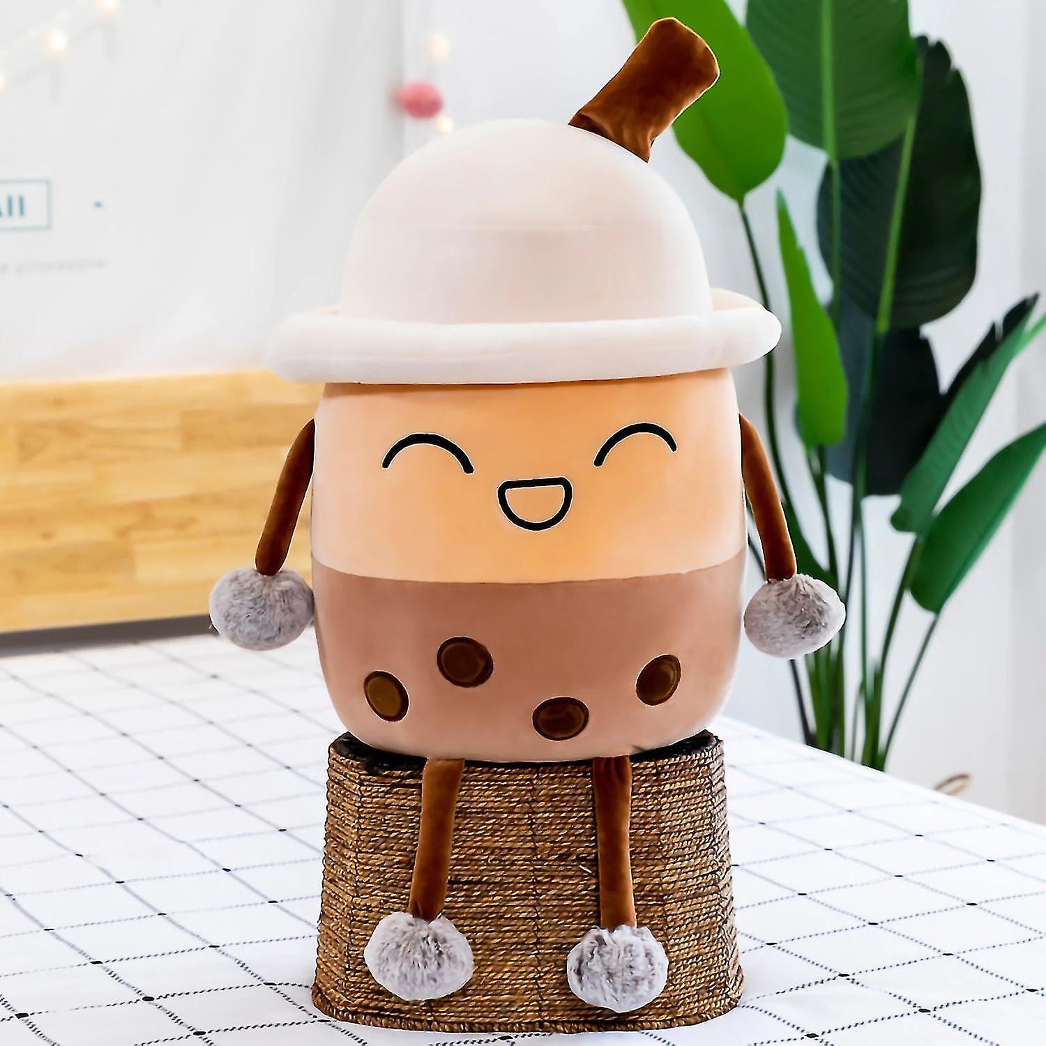 Foto 5 pulgar | Almohada De Peluche Con Forma De Té Lácteo Con Perlas, 40 Cm - Venta Internacional.
