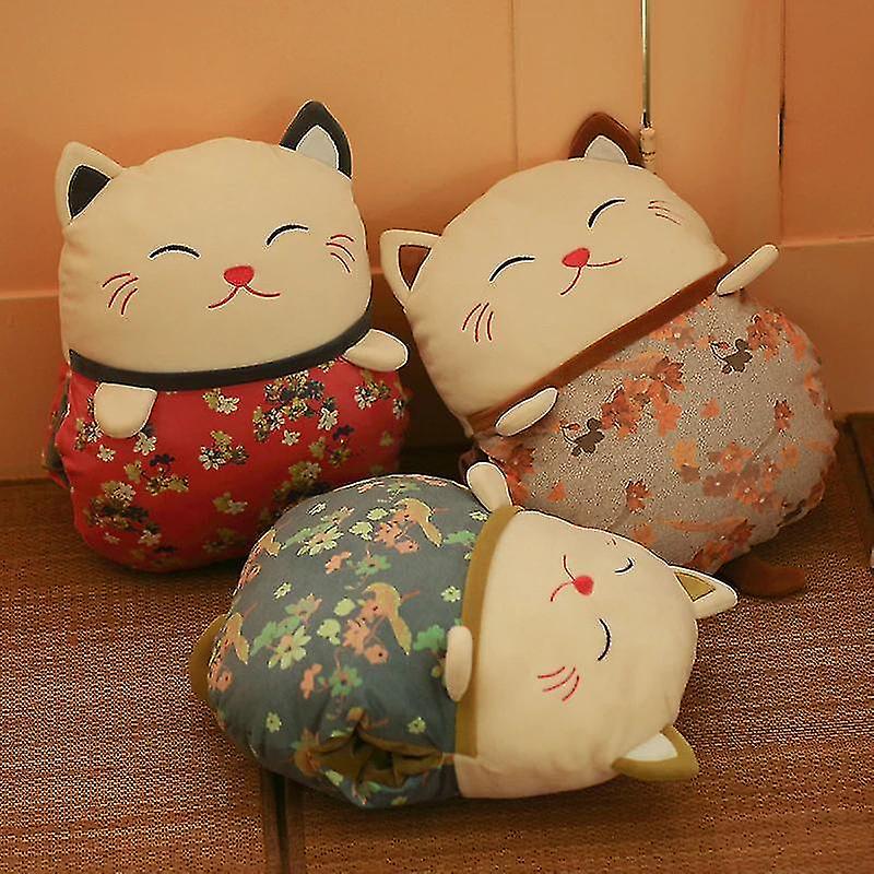 Foto 5 pulgar | Cojín De Sofá Con Forma De Gato De Estilo Chino Plush Doll - Venta Internacional.