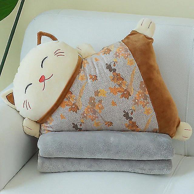 Foto 2 | Cojín De Sofá Con Forma De Gato De Estilo Chino Plush Doll - Venta Internacional.