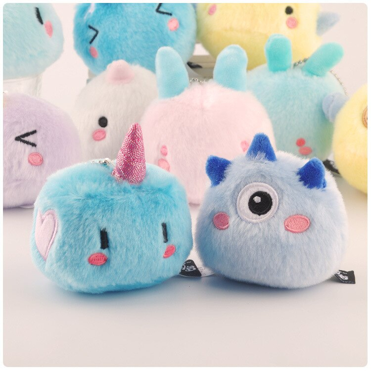 Foto 3 pulgar | Colgante De Peluche Creative Geometric Monster Unicorn Kawaii - Venta Internacional.