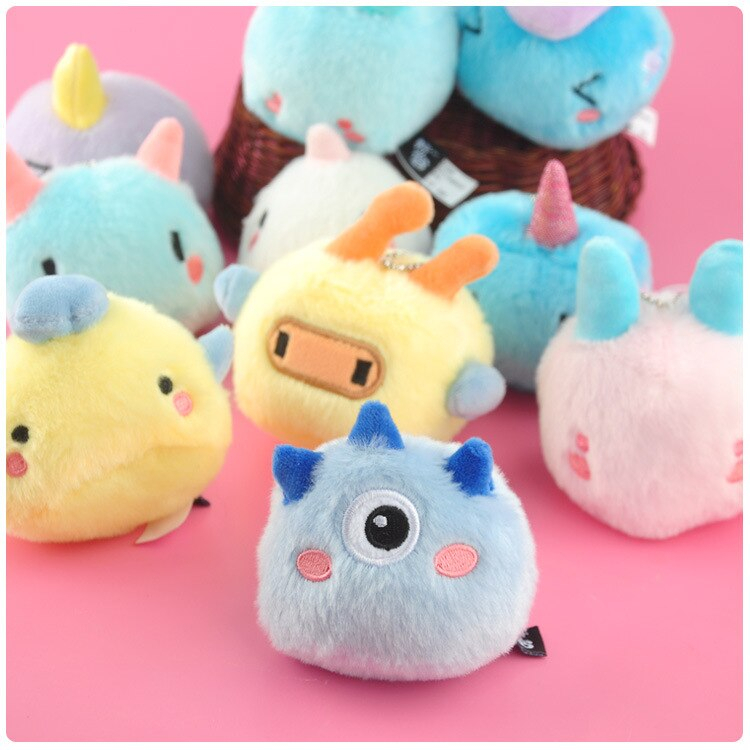 Foto 5 pulgar | Colgante De Peluche Creative Geometric Monster Unicorn Kawaii - Venta Internacional.