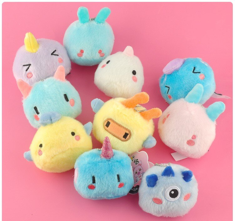 Foto 6 pulgar | Colgante De Peluche Creative Geometric Monster Unicorn Kawaii - Venta Internacional.