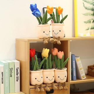 Foto 3 | Peluche De Peluche Con Forma De Tulipán, 35 Cm, Realista, Para Niños - Venta Internacional.