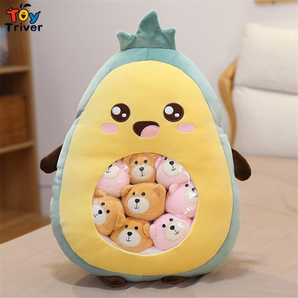 Muñeca De Peluche Triver Kawaii, Fresa, Plátano, Aguacate - Venta Internacional.