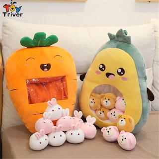 Foto 5 | Muñeca De Peluche Triver Kawaii, Fresa, Plátano, Aguacate - Venta Internacional.