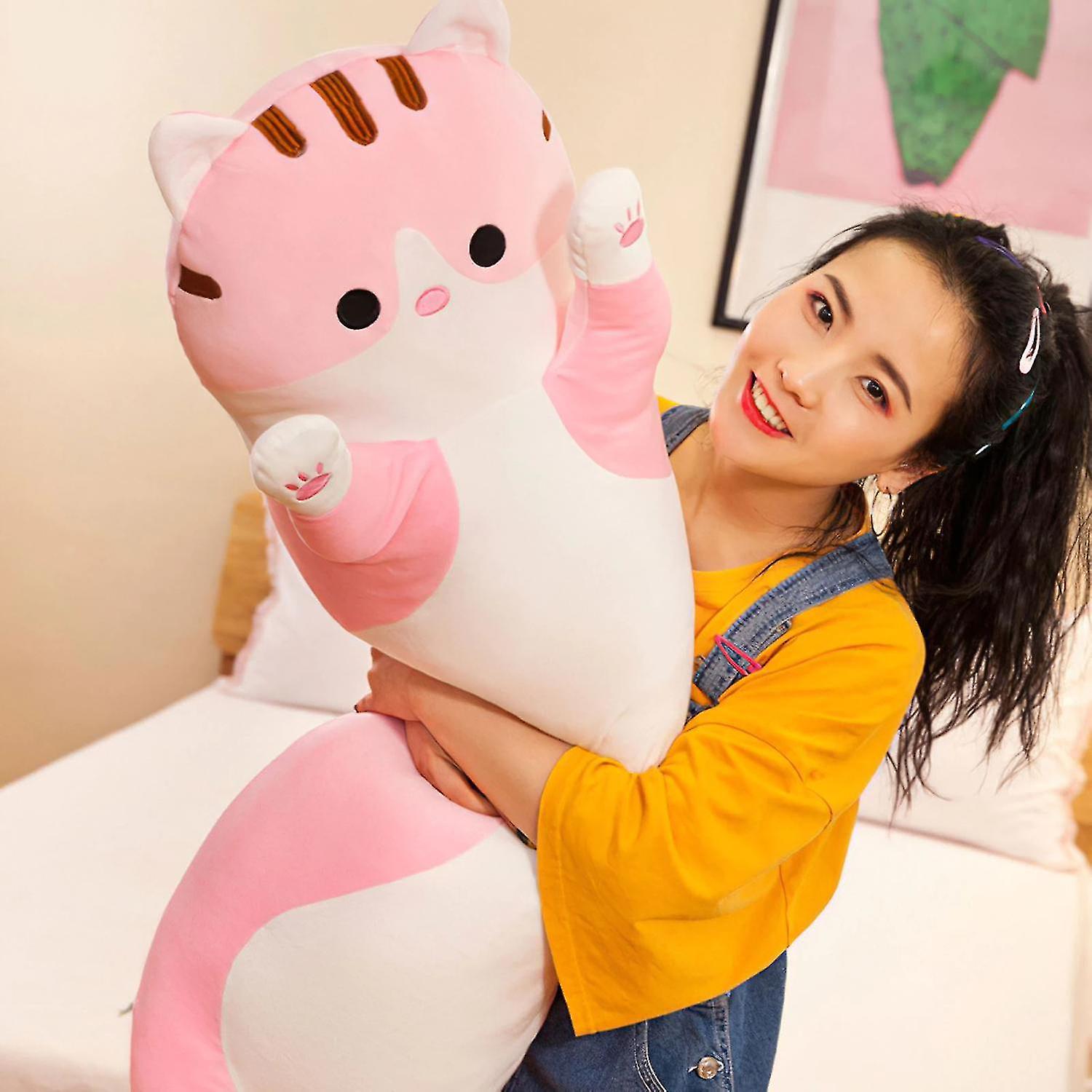 Foto 3 pulgar | Peluche De Peluche Con Forma De Gato, 70 Cm De Largo, Diseño Suave Y Creativo - Venta Internacional.