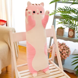 Foto 3 | Peluche De Peluche Con Forma De Gato, 70 Cm De Largo, Diseño Suave Y Creativo - Venta Internacional.