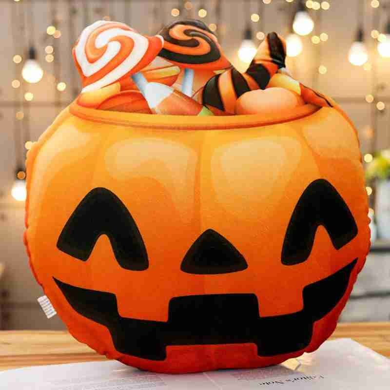 Foto 3 | Almohada De Peluche Con Forma De Calabaza, Fiesta De Hallowe - Venta Internacional.