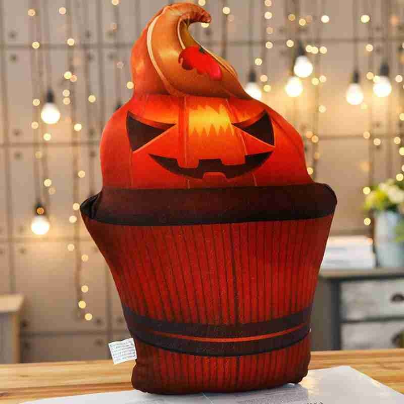 Foto 4 | Almohada De Peluche Con Forma De Calabaza, Fiesta De Hallowe - Venta Internacional.