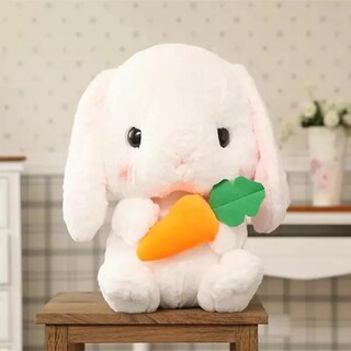 Foto 3 | Muñeca De Peluche Con Forma De Conejito, Orejas Largas, Zanahoria Y Conejo - Venta Internacional.