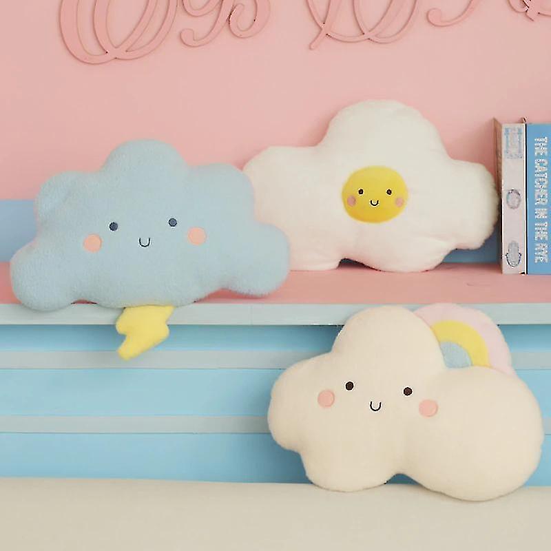 Foto 3 | Bonito Juguete De Peluche Con Forma De Nube De Dibujos Animados, Kawaii, Sol, Arcoíris, 48 Cm - Venta Internacional.