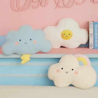 Foto 3 | Bonito Juguete De Peluche Con Forma De Nube De Dibujos Animados, Kawaii, Sol, Arcoíris, 48 Cm - Venta Internacional.