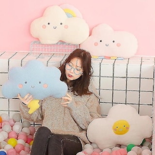 Foto 4 | Bonito Juguete De Peluche Con Forma De Nube De Dibujos Animados, Kawaii, Sol, Arcoíris, 48 Cm - Venta Internacional.
