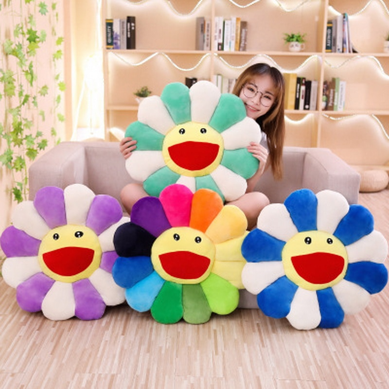 Foto 3 pulgar | Alfombrilla De Peluche Con Forma De Girasol Con Forma De Girasol Y Girasol - Venta Internacional.