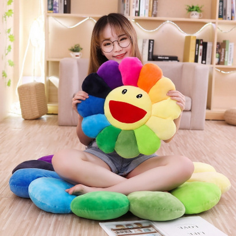 Foto 5 pulgar | Alfombrilla De Peluche Con Forma De Girasol Con Forma De Girasol Y Girasol - Venta Internacional.