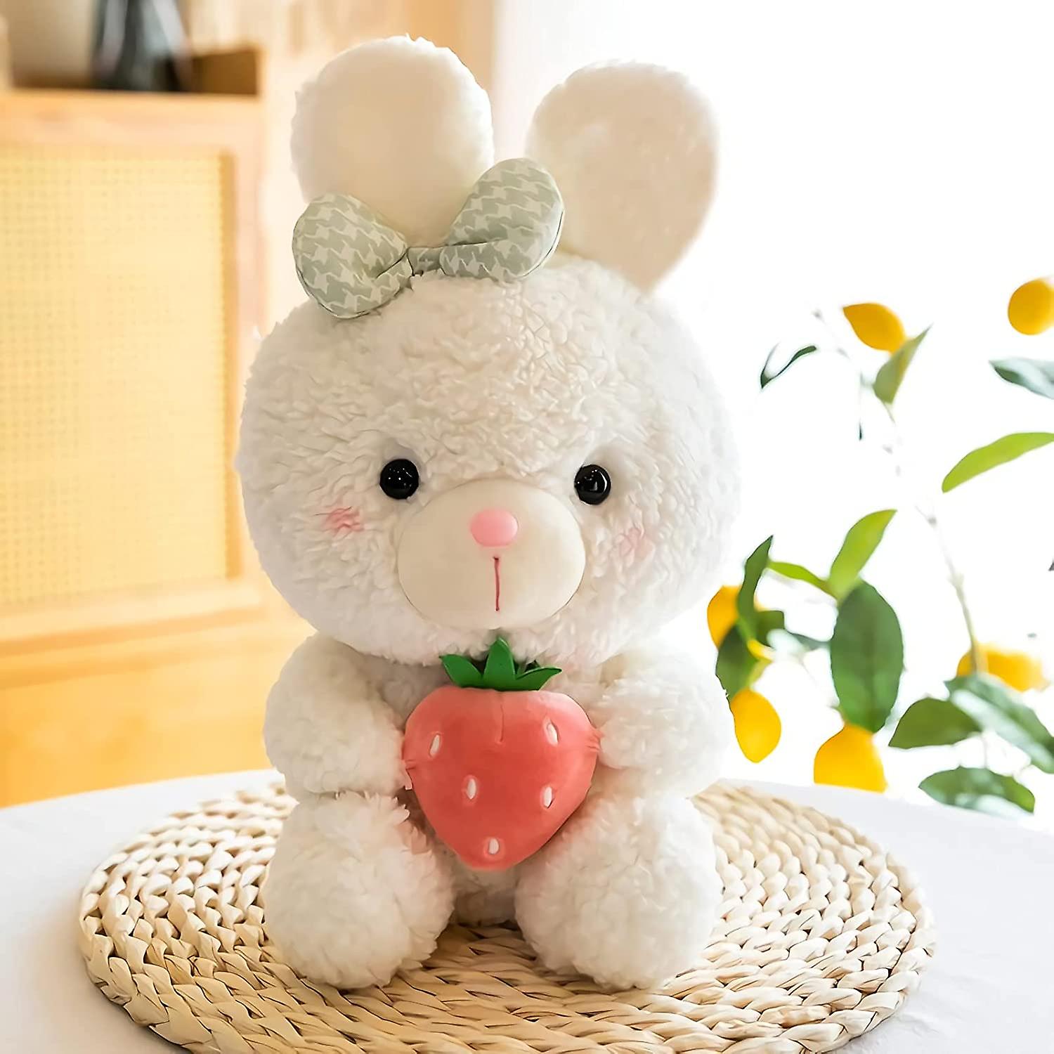 Foto 4 pulgar | Almohada De Peluche Con Forma De Conejo Con Forma De Fresa Para Bebés - Venta Internacional.