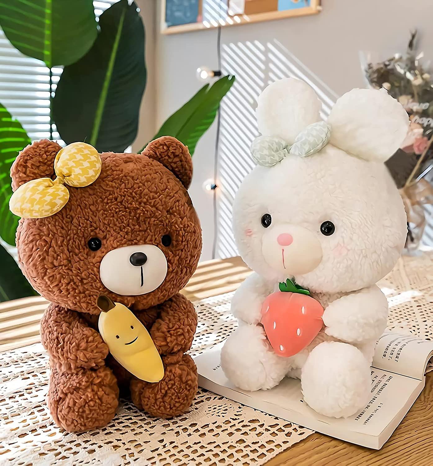 Foto 5 pulgar | Almohada De Peluche Con Forma De Conejo Con Forma De Fresa Para Bebés - Venta Internacional.