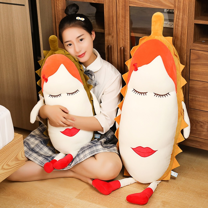 Foto 3 pulgar | Almohada De Felpa Con Frutas, Almohada Durian, Suave, Bonita Y Divertida, Larga - Venta Internacional.