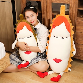 Foto 2 | Almohada De Felpa Con Frutas, Almohada Durian, Suave, Bonita Y Divertida, Larga - Venta Internacional.