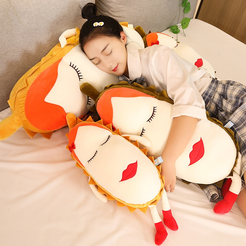 Foto 4 pulgar | Almohada De Felpa Con Frutas, Almohada Durian, Suave, Bonita Y Divertida, Larga - Venta Internacional.