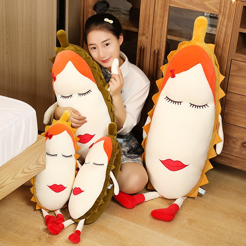 Foto 6 pulgar | Almohada De Felpa Con Frutas, Almohada Durian, Suave, Bonita Y Divertida, Larga - Venta Internacional.