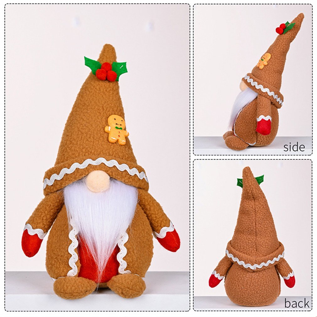Foto 4 pulgar | Muñeco De Peluche Navideño Con Forma De Gnomo Con Forma De Hombre De Jengibre - Venta Internacional.