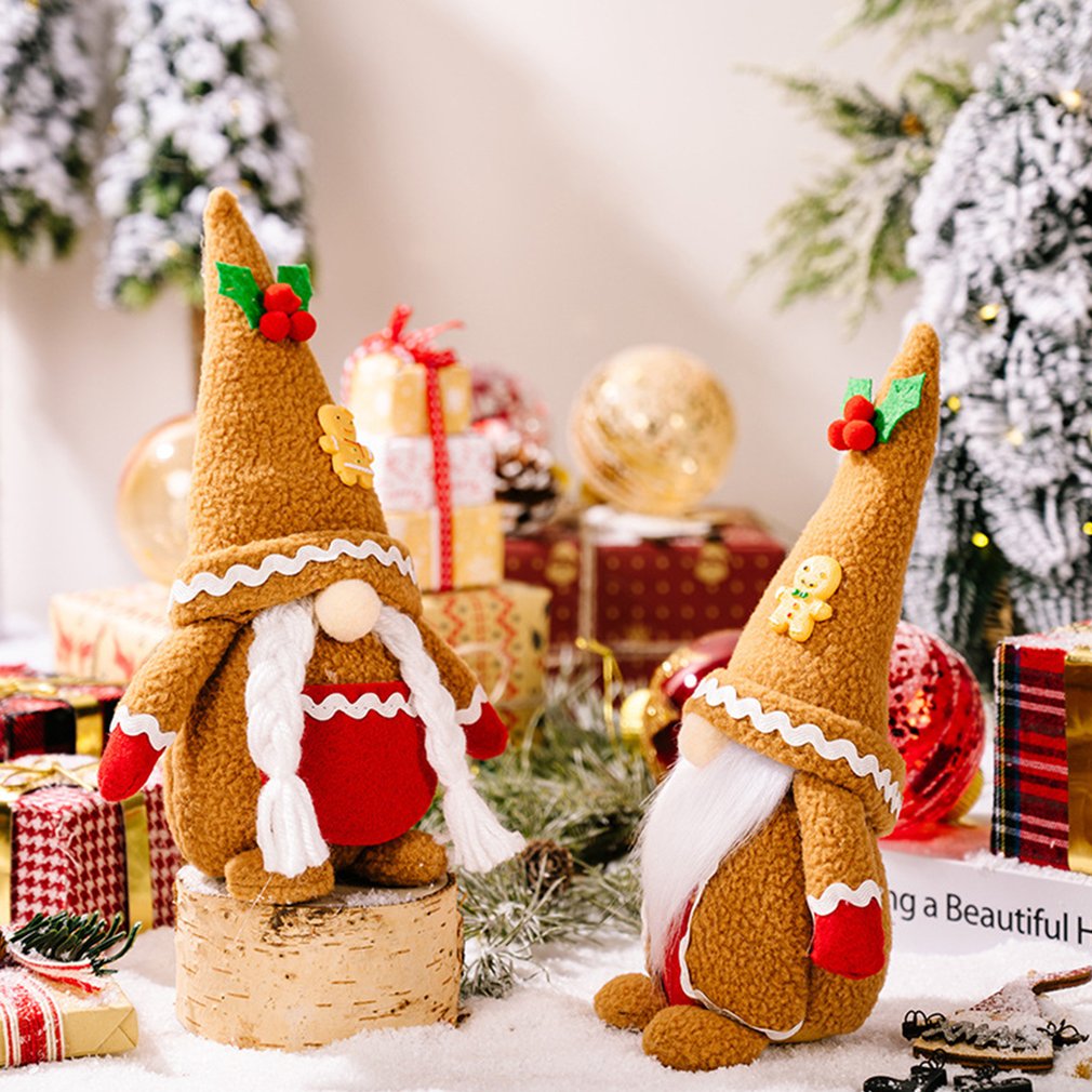 Foto 5 pulgar | Muñeco De Peluche Navideño Con Forma De Gnomo Con Forma De Hombre De Jengibre - Venta Internacional.