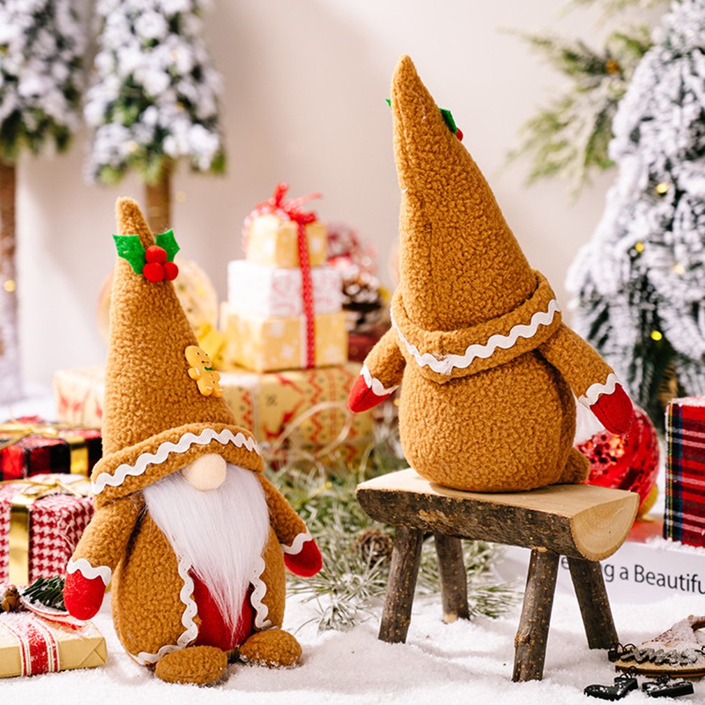 Foto 6 pulgar | Muñeco De Peluche Navideño Con Forma De Gnomo Con Forma De Hombre De Jengibre - Venta Internacional.