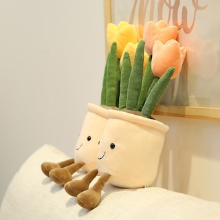 Foto 4 | Juguete De Peluche Con Forma De Planta En Maceta Con Forma De Tulipán, 35 Cm, Regalo Creativo - Venta Internacional.