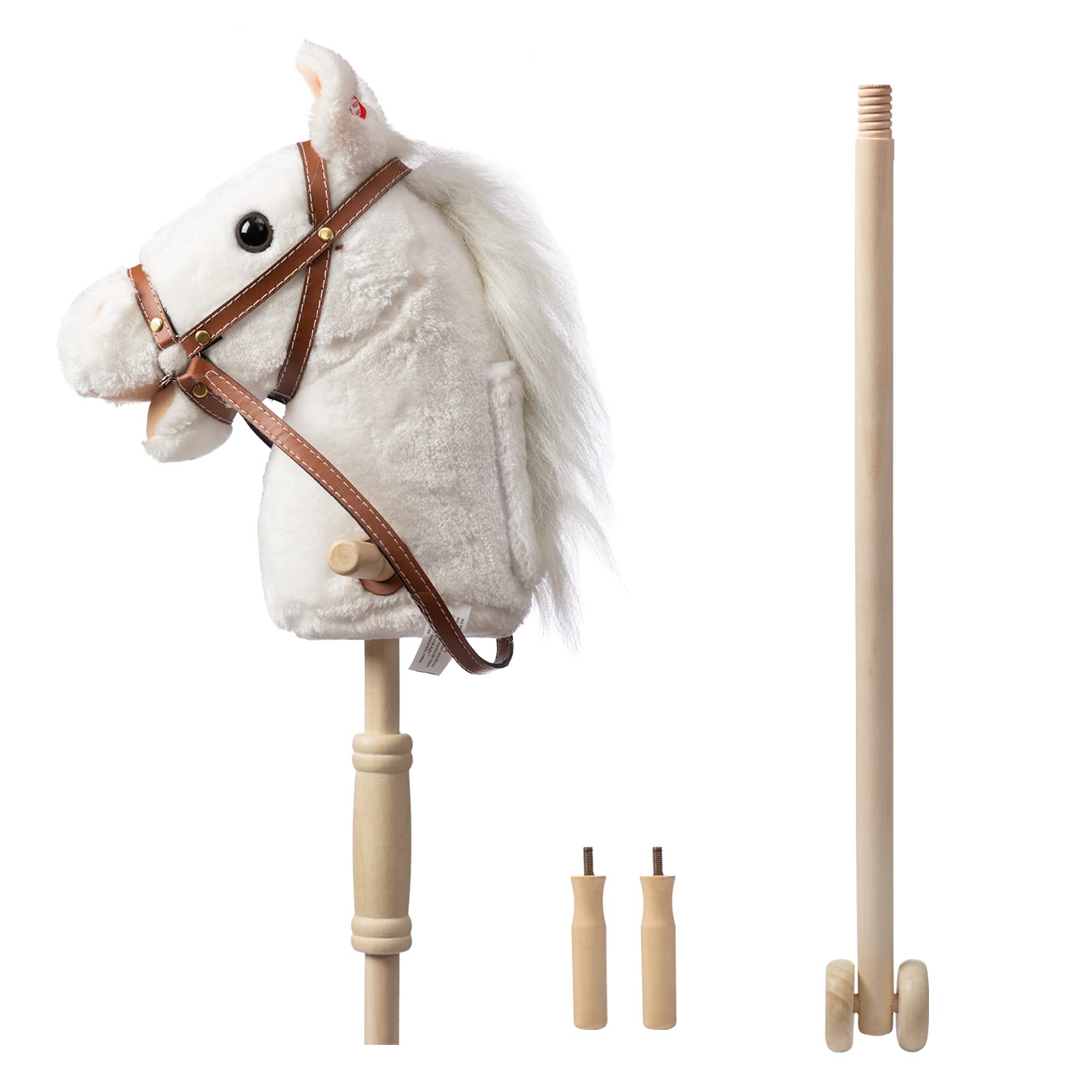 Foto 5 pulgar | Peluche Hollyhome Outdoor Palstick Horse Con Ruedas De Madera - Venta Internacional.
