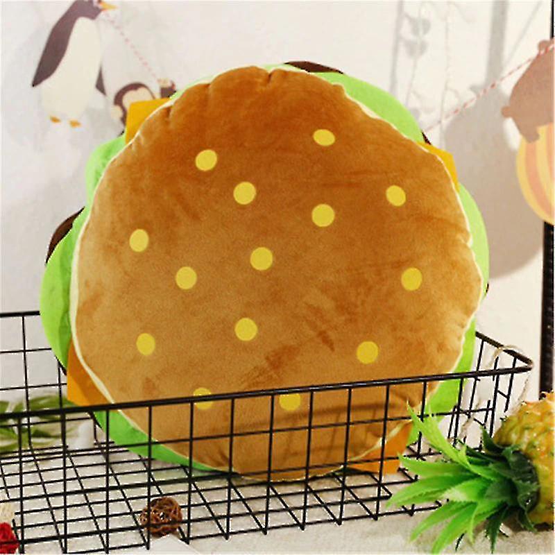 Foto 3 pulgar | Cojín De Felpa Relleno De Hamburguesa, Pelado, Diseño Creativo - Venta Internacional.