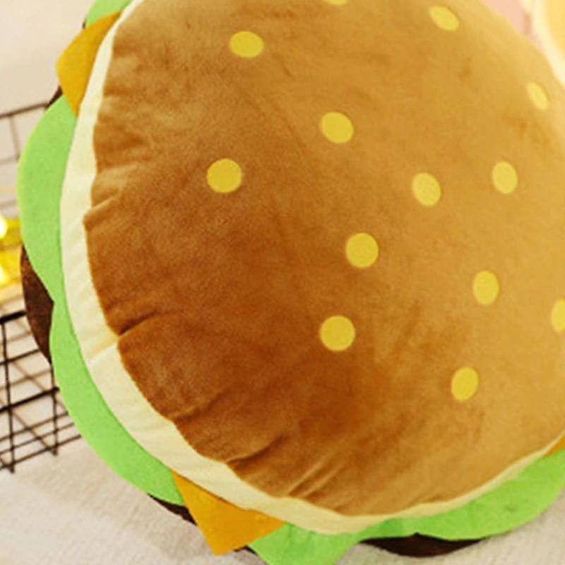Foto 5 pulgar | Cojín De Felpa Relleno De Hamburguesa, Pelado, Diseño Creativo - Venta Internacional.