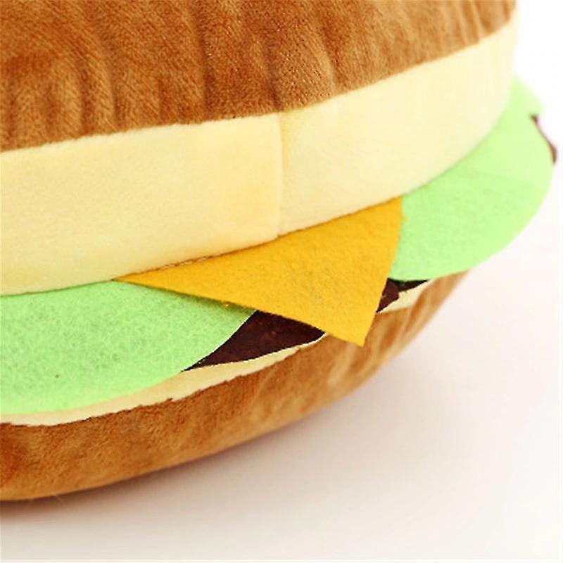 Foto 6 pulgar | Cojín De Felpa Relleno De Hamburguesa, Pelado, Diseño Creativo - Venta Internacional.