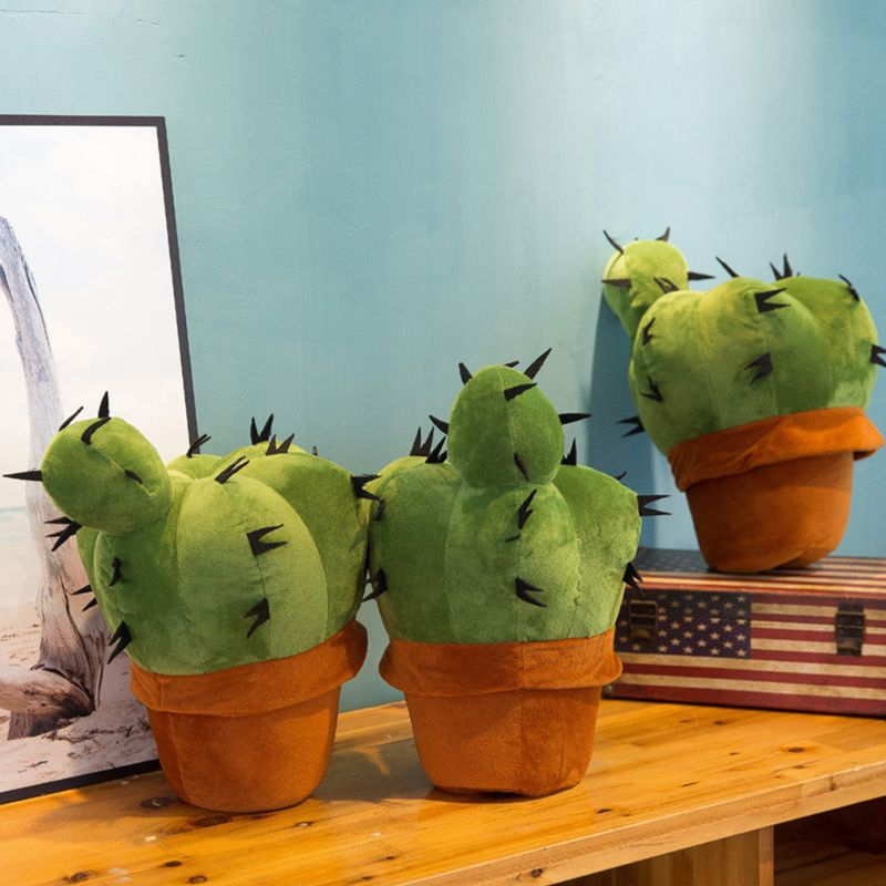 Foto 2 pulgar | Cojín/almohada De Juguete De Simulación De Cactus De Felpa Para Coche Soft - Venta Internacional.
