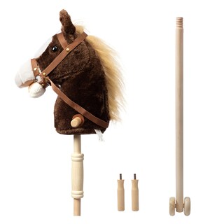 Foto 4 | Caballo de Peluche HollyHome Infantil con Ruedas-Venta Internacional