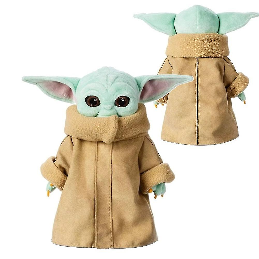 Foto 6 pulgar | Muñeca De Peluche Con Figura De Acción De Juguete Yoda Child Grogu, 30 Cm - Venta Internacional.