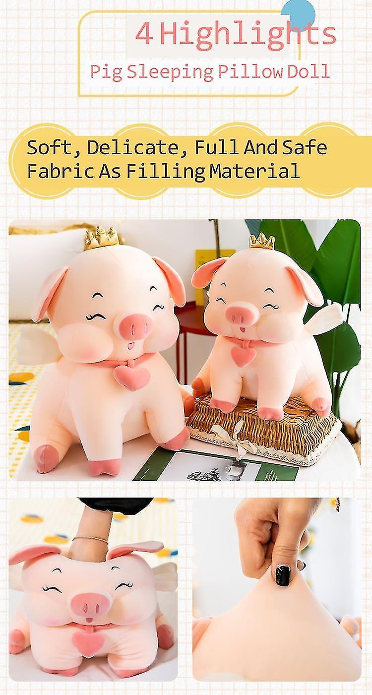 Foto 4 pulgar | Muñeco De Peluche Con Forma De Cerdo Almow, Supersuave, Regalo De Navidad, 35 Cm - Venta Internacional.