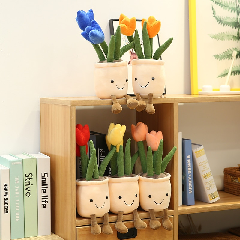 Foto 4 pulgar | Peluche De Peluche Con Forma De Tulipán, 35 Cm, Realista, Para Niños - Venta Internacional.