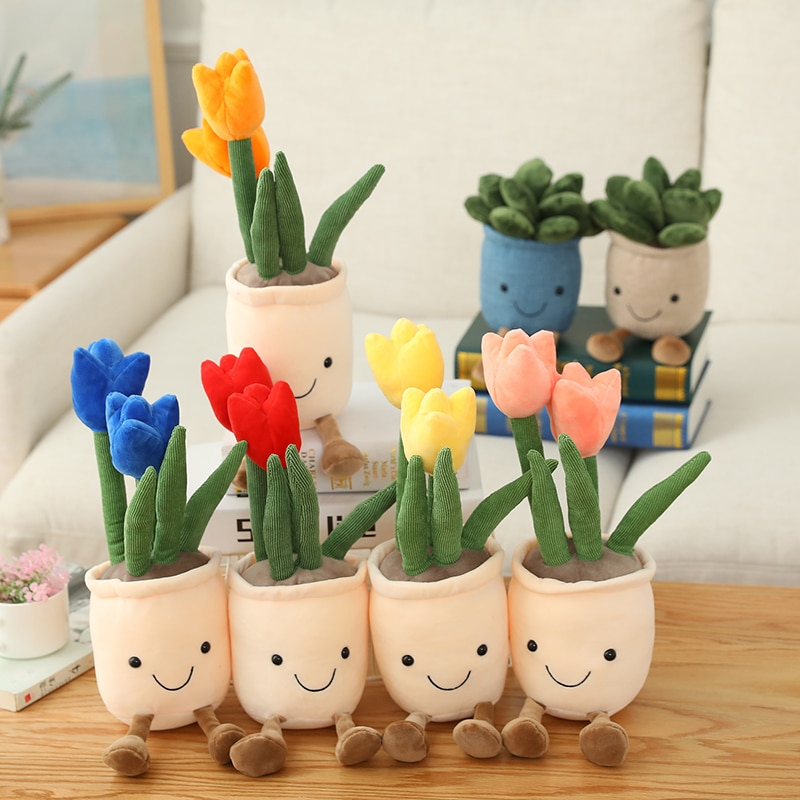 Foto 6 pulgar | Peluche De Peluche Con Forma De Tulipán, 35 Cm, Realista, Para Niños - Venta Internacional.