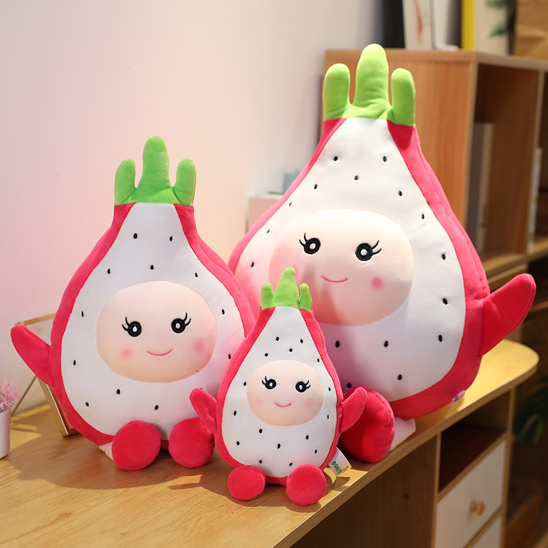 Foto 4 | Bolso De Hombro De Peluche Con Bonito Diseño De Fruta De Dragón - Venta Internacional.